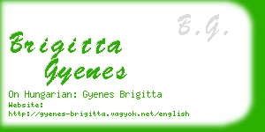 brigitta gyenes business card